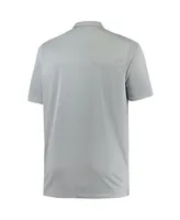 Men's Nike Heathered Gray Clemson Tigers Big and Tall Performance Polo Shirt