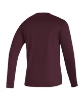 Men's adidas Maroon Texas A&M Aggies Sideline Creator Practice Aeroready Long Sleeve T-shirt