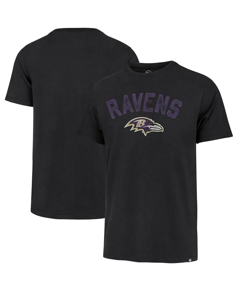 Men's '47 Brand Black Baltimore Ravens All Arch Franklin T-shirt