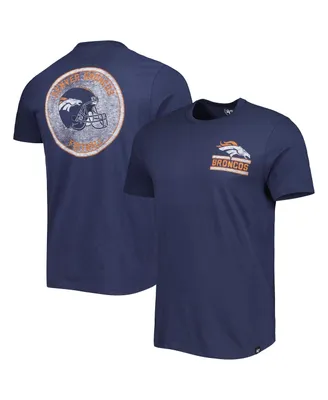 Men's '47 Brand Navy Denver Broncos Open Field Franklin T-shirt
