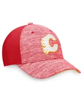 Men's Fanatics Heather Red Calgary Flames Defender Flex Hat