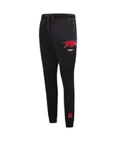 Men's Pro Standard Black Arkansas Razorbacks Classic Dk Jogger Pants