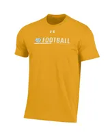 Men's Under Armour Gold Southern University Jaguars 2022 Sideline Football Performance Cotton T-shirt