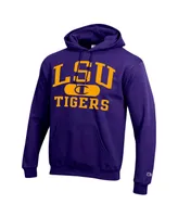 Men's Champion Purple Lsu Tigers Arch Pill Pullover Hoodie