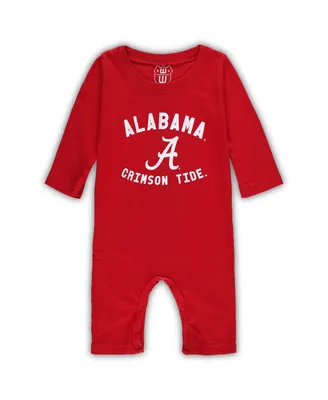 Infant Boys and Girls Wes & Willy Crimson Alabama Crimson Tide Core Long Sleeve Jumper