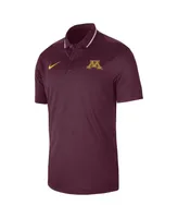 Men's Nike Maroon Minnesota Golden Gophers 2023 Sideline Coaches Performance Polo Shirt