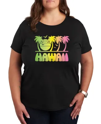 Hybrid Apparel Trendy Plus Destination Hawaii Graphic T-shirt
