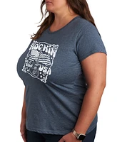 Hybrid Apparel Trendy Plus Rockin' the Usa Graphic T-shirt