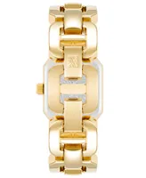 Anne Klein Women's Gold-Tone Alloy Watch 22mm x 38.5mm - Black, Gold