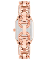 Anne Klein Women's Quartz Rose Gold-Tone Alloy Watch 24mm x 35.5mm - Pink, Rose Gold