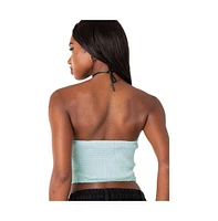 Women's Poplin Bustier Top