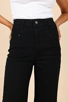 Petal and Pup Women's Georgette High Waisted Straight Leg Pants