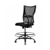 Emma+Oliver 400 Lb. Capacity Big & Tall Mesh Ergonomic Drafting Chair