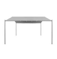 vidaXL Garden Gazebo Steel 157.5"x157.5"x102.4" Anthracite