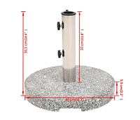 Parasol Base Granite Round 44.1 lb