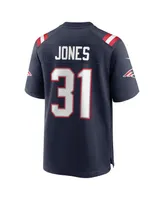 Men's Nike Jonathan Jones Navy New England Patriots Game Jersey