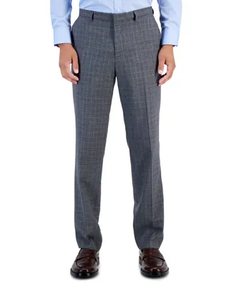 Hugo by Boss Men's Wool Blend Modern-Fit Check Suit Separate Pant
