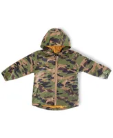 Toddler Little Boy's and Big Camo Rain Coat