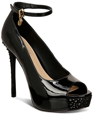 Thalia Sodi Women's Libbie Embellished Ankle-Strap Platform Dress Pumps