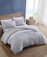 Nautica Coleridge Stripe Cotton Reversible Duvet Cover