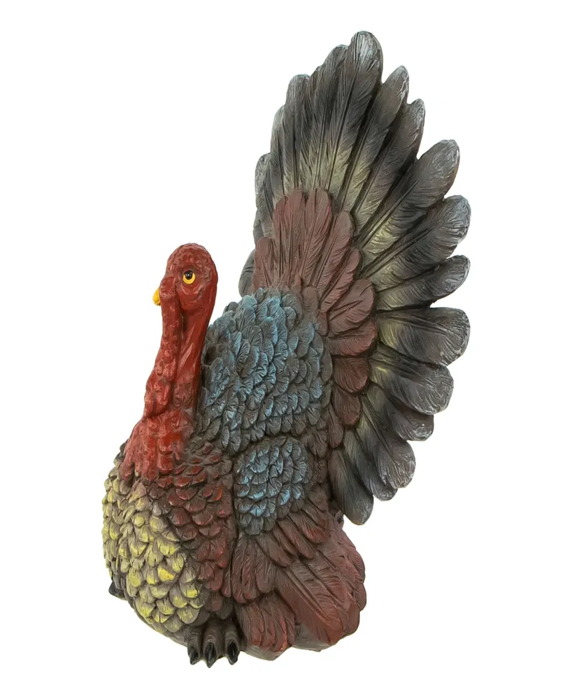 10.5" Fall Harvest Turkey Tabletop Decoration