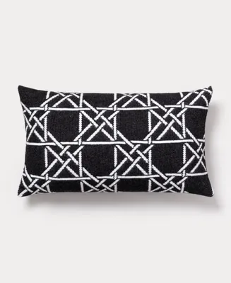 Brooks Brothers Lattice Work Decorative Cotton Pillow