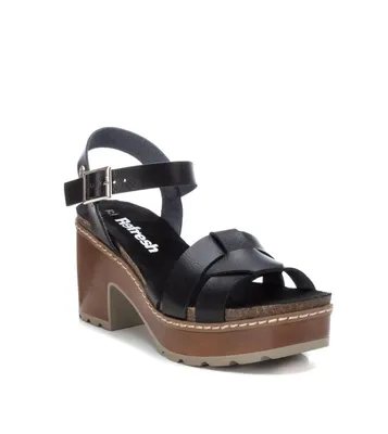 Women's Casual Heeled Platform Sandals By Xti