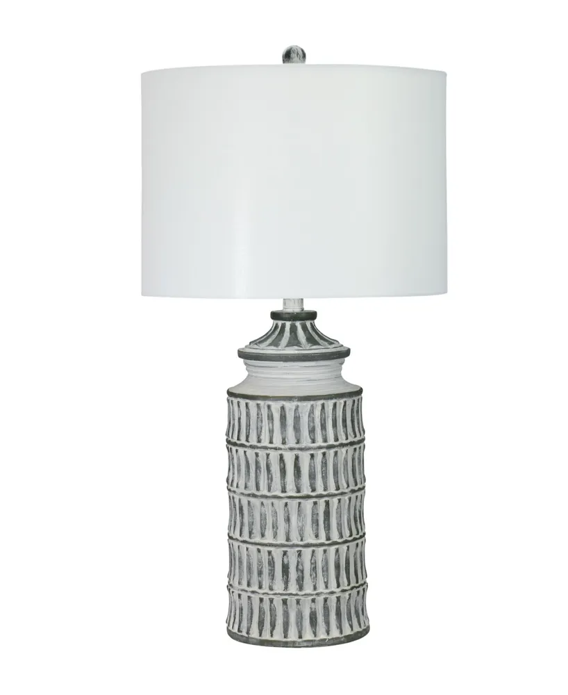 29" Resin Table Lamp with Designer Shade