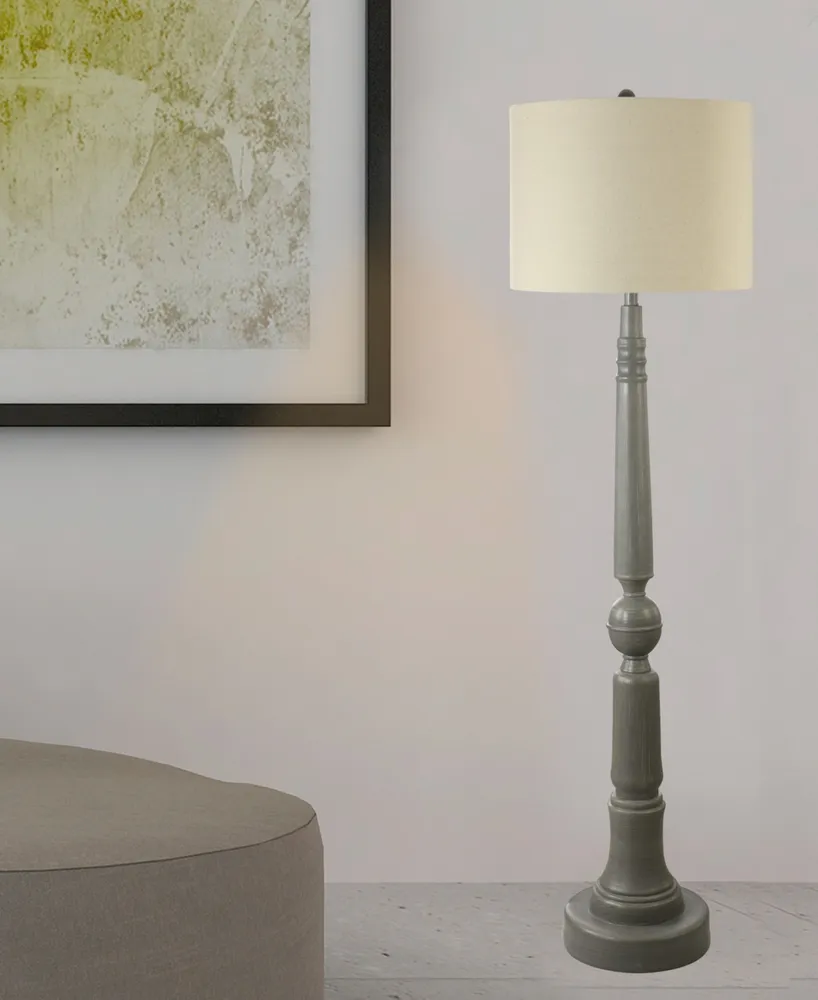 61" Resin Floor Lamp with Designer Shade