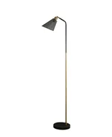 60" Metal Floor Lamp with Metal Shade