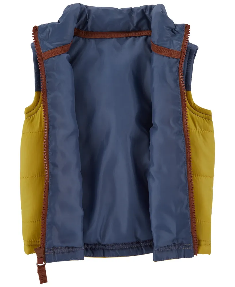 Carter's Baby Boys Zip Up Colorblock Puffer Vest