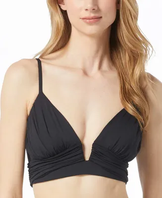 Michael Kors Women's Draped V-Wire Bikini Top