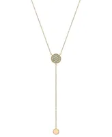 Peridot Cluster 17" Lariat Necklace (1/2 ct. t.w.) in 14k Gold-Plated Sterling Silver