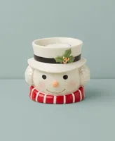 Lenox Snowman Figural Porcelain Tealight Candle Holder