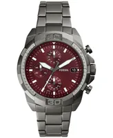 Fossil Men's Bronson Chronograph Smoke Stainless Steel Watch, 44mm