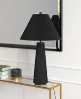 Hudson & Canal Ingalls 28" Tall Monochrome Table Lamp with Linen Shade