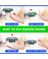 Force1 Scoot Led Hand Operated Drone for Kids or Adults - Green/Blue