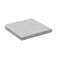 vidaXL Umbrella Weight Plate Granite 55.1 lb Square Gray
