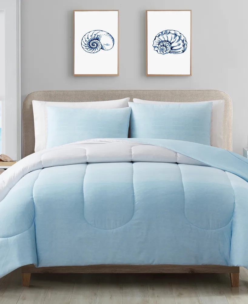 Keeco Coastal Ombre 3-Pc. Comforter Set, Created for Macy's