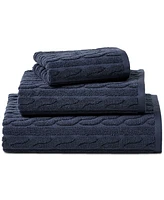 Lauren Ralph Sanders Cable Washcloth, 13" x