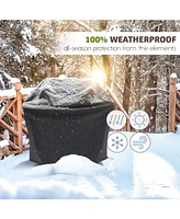 Heavy Duty - Burner Grill Cover, Durable Uv & Fade Resistant, with Front Zipper Pocket
