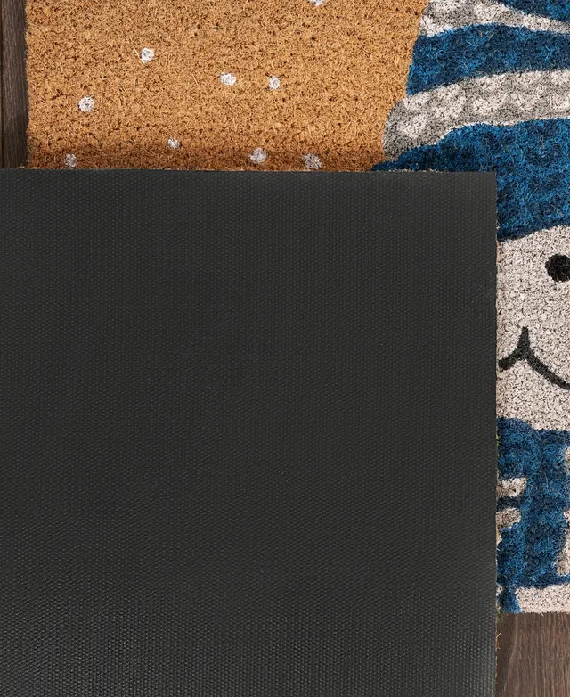 Heavyweight Recycled Waterhog Doormat Plaid Blue | L.L.Bean