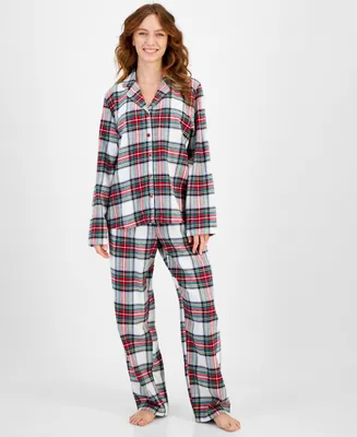 Matching Family Pajamas Women's Stewart Cotton Plaid Set, Created for Macy's