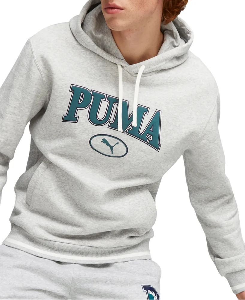 Puma Mall Squad Men\'s | Brushed Hoodie Logo Fleece Hawthorn