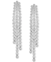 Effy Diamond Triple Strand Drop Earrings (1-1/4 ct. t.w.) in 14k White Gold