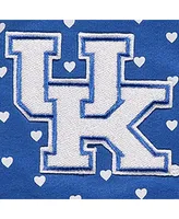 Girls Newborn and Infant Royal Kentucky Wildcats Hearts Bodysuit and Headband Set