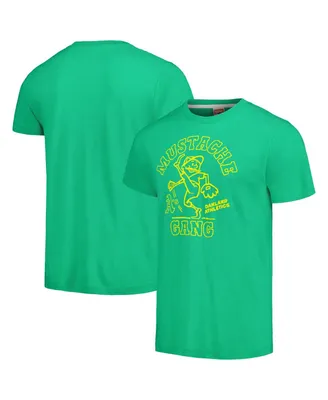 Men's Homage Green Oakland Athletics Mustache Gang Tri-Blend T-shirt