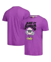 Men's Homage Purple Colorado Rockies Blake St. Bombers Tri-Blend T-shirt