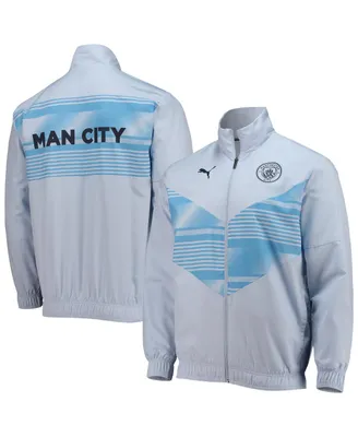 Men's Puma Sky Blue Manchester City 2022/23 Pre-Match Full-Zip Jacket