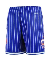 Men's Mitchell & Ness Royal New York Mets Cooperstown Collection City Mesh Shorts